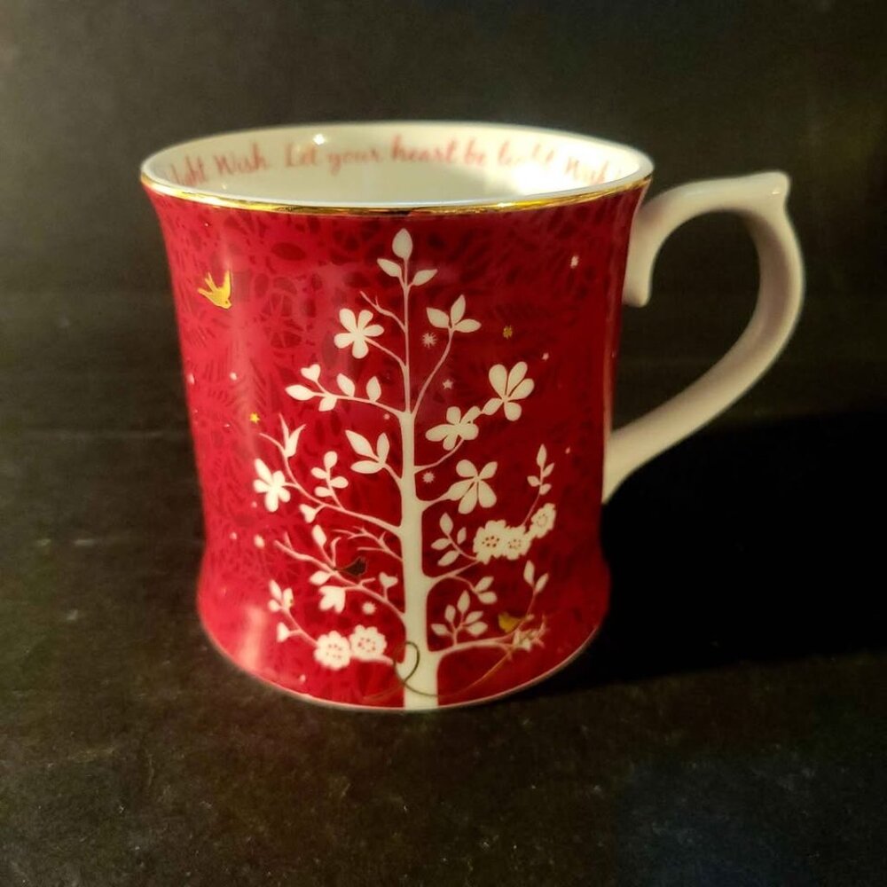 Starbucks "Let Your Heart Be Light" Wish Tree mug 10 oz 2009 limited edition